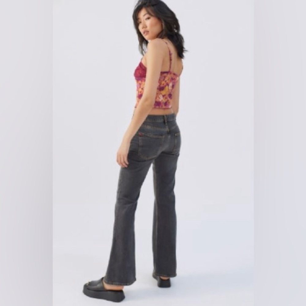 Black flare jeans